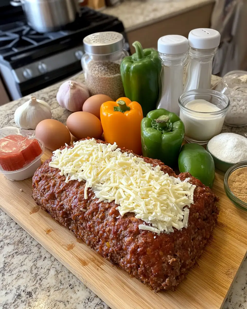 Ingredients for Ultimate Philly Cheesesteak Meatloaf Recipe That Will Blow Your Mind