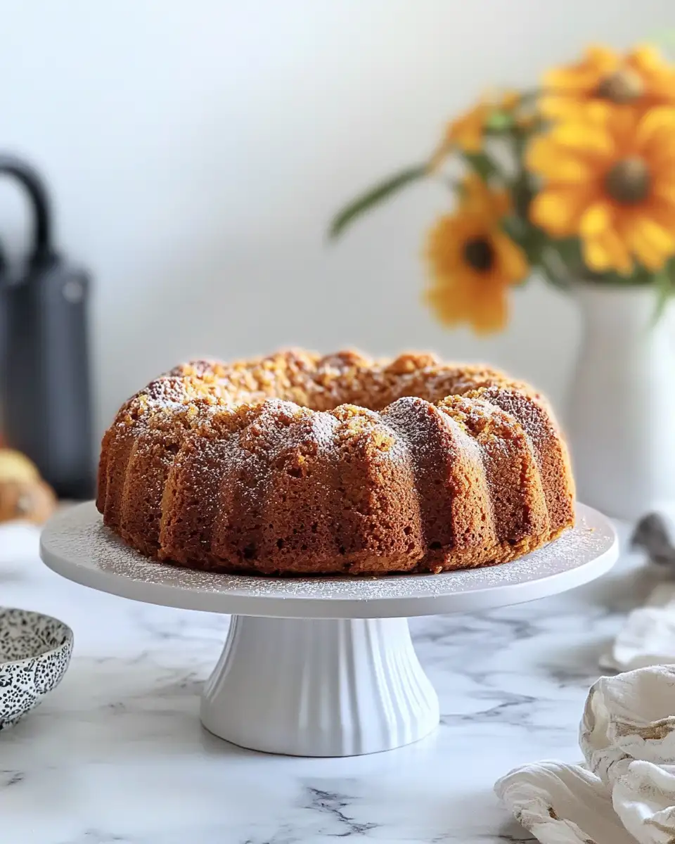 Final dish - Irresistible Pumpkin Coffee Cake Recipe to Warm Your Fall Mornings