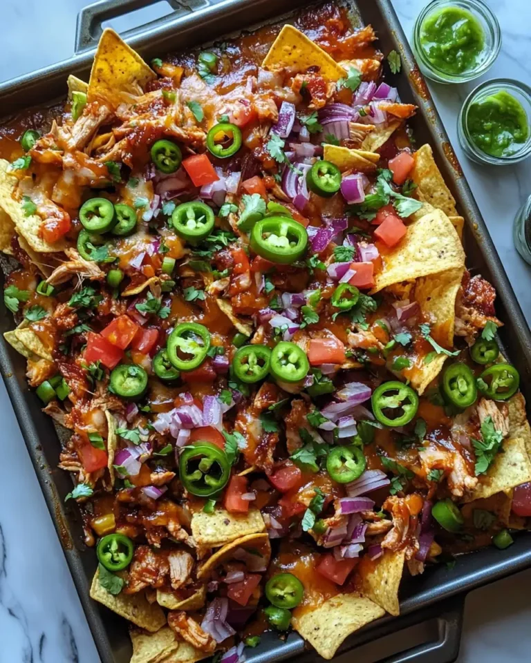 Ultimate Sheet Pan BBQ Chicken Nachos Recipe for Game Night - Featured Image