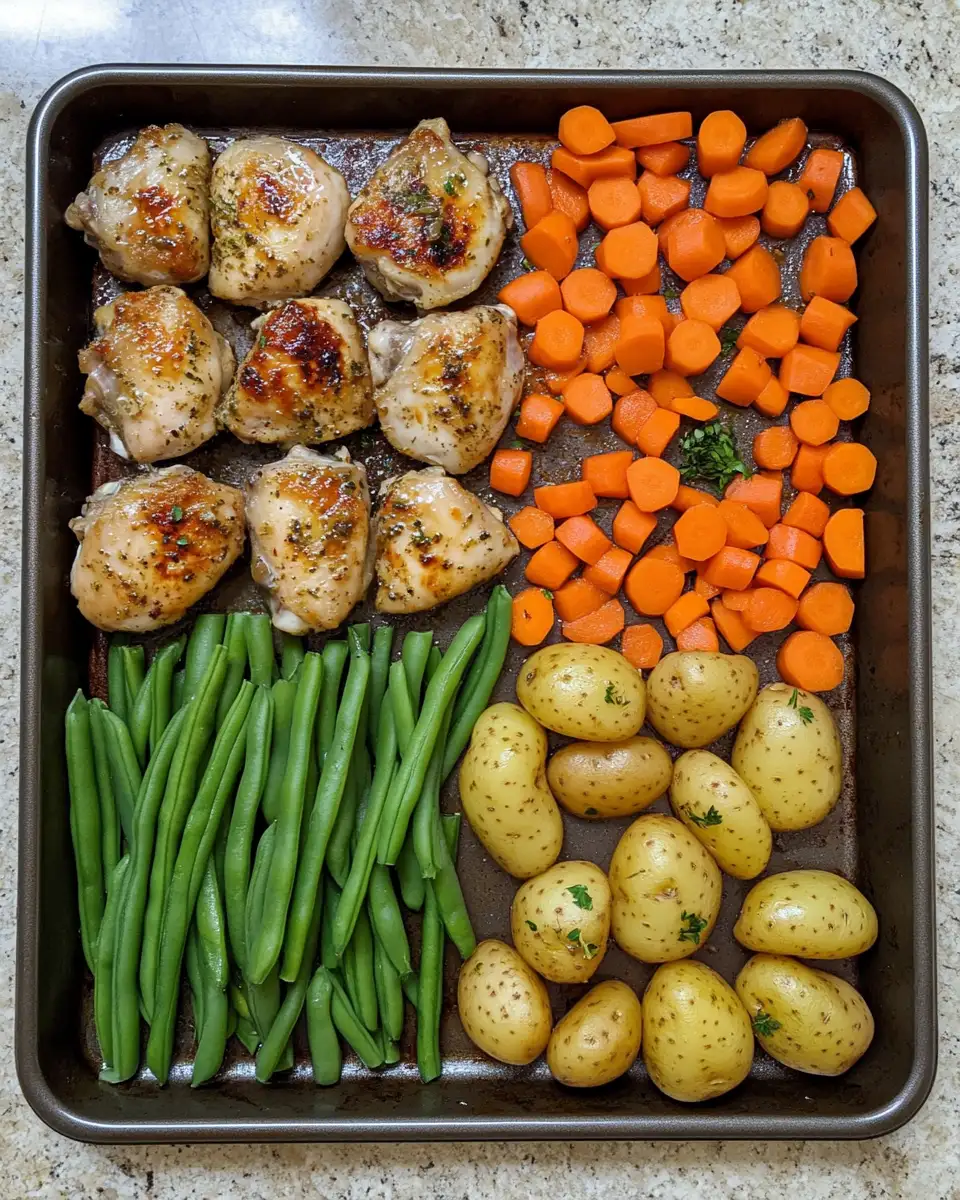 Ingredients for One-Pan Wonder Sheet Pan Garlic Butter Chicken and Veggies Recipe