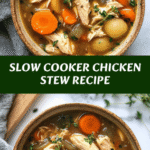 Hearty Slow Cooker Chicken Stew 🍲🧄
