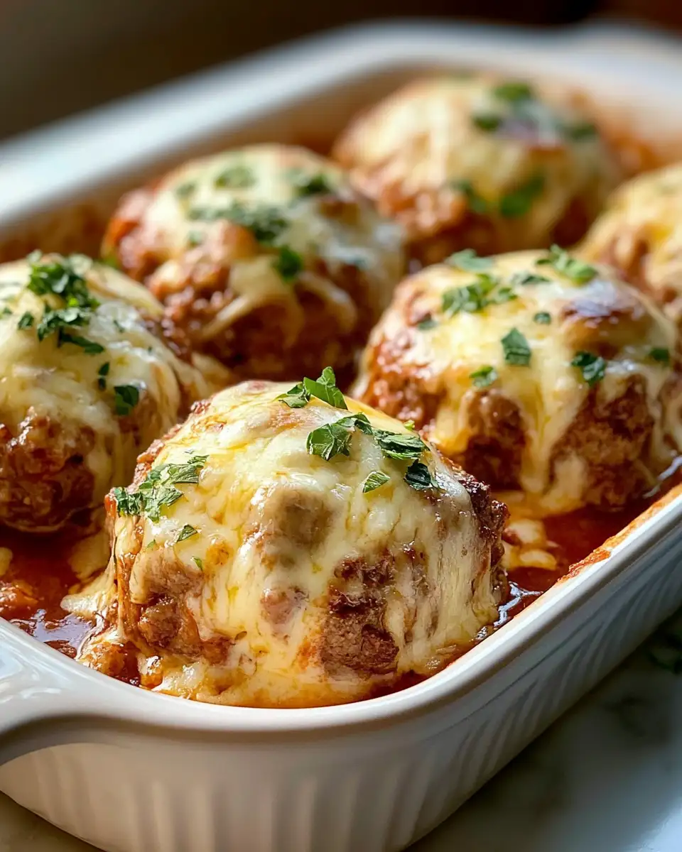Irresistible Stuffed Meatballs with Gooey Mozzarella Cheese Delight - Featured Image