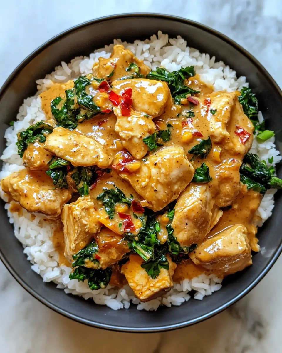 Final dish - Irresistible Thai Peanut Chicken Recipe That Will Spice Up Your Dinner
