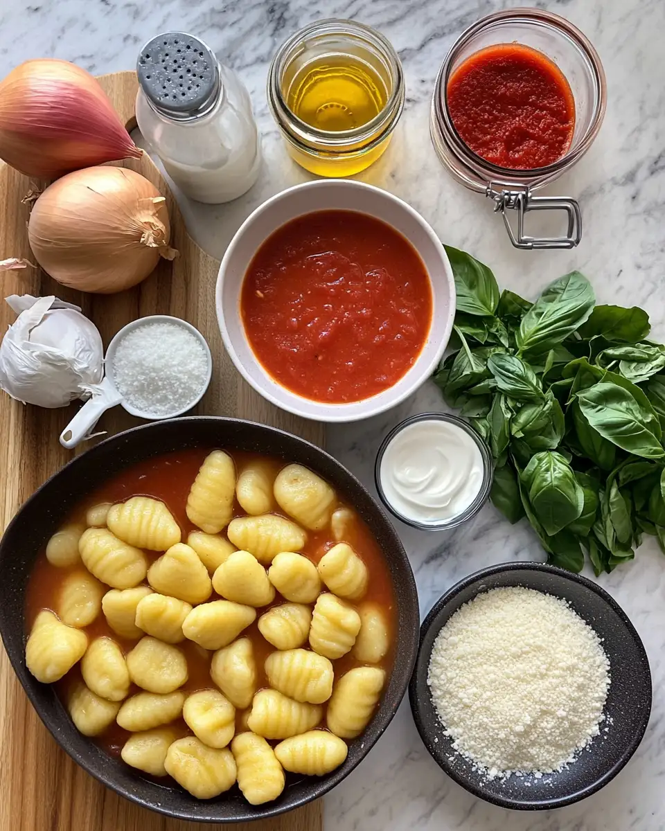 Ingredients for Cozy Up with Creamy Tomato Gnocchi Soup That Warms the Soul